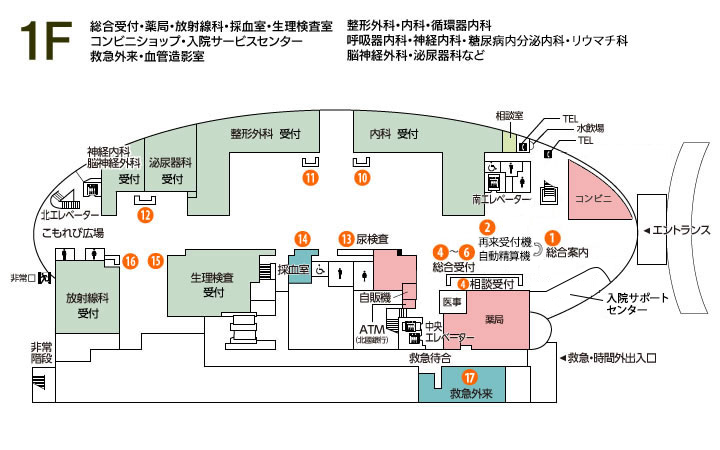 院内マップ1F